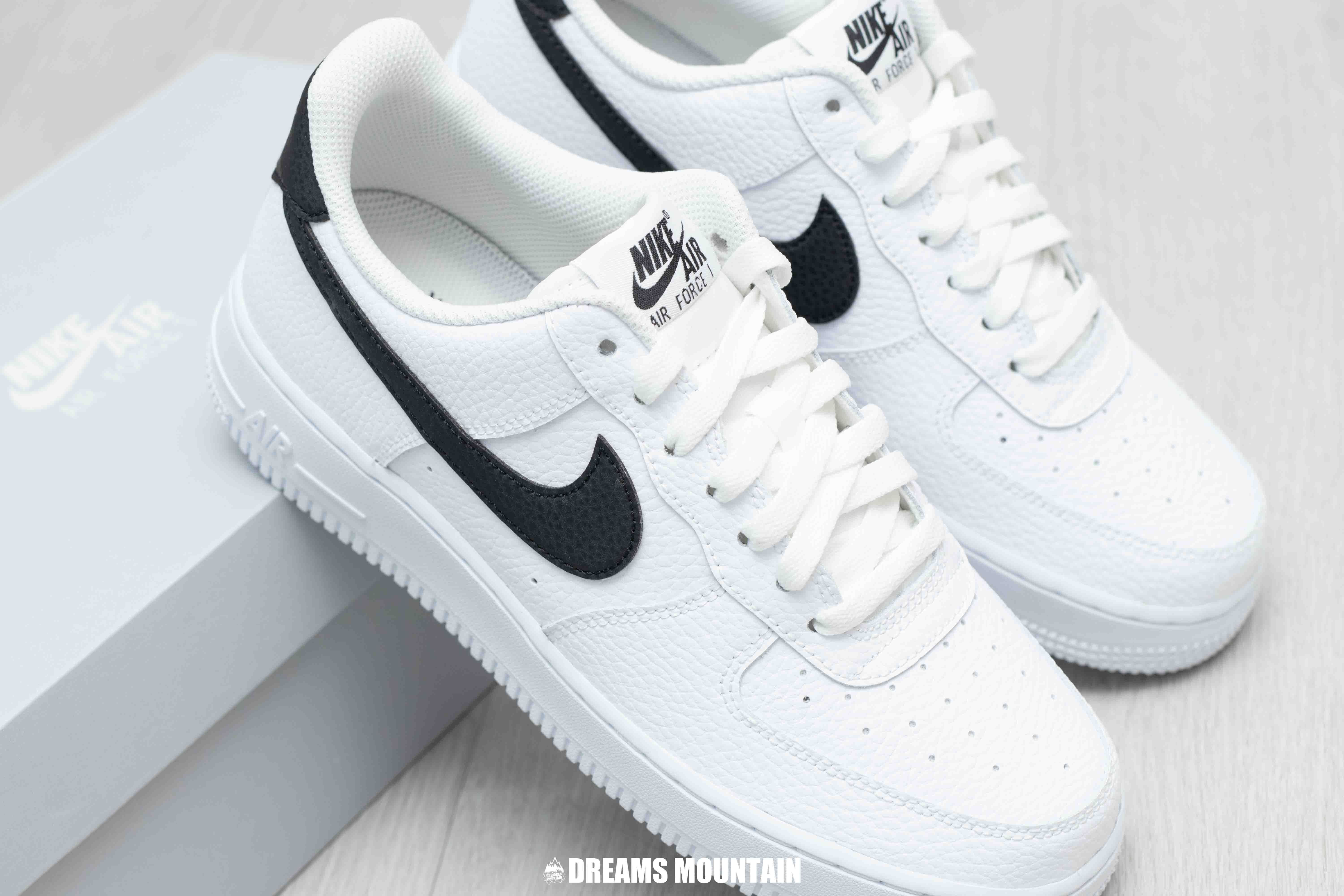 【預訂】 NIKE AIR FORCE 1 '07  荔枝紋白黑-MEN