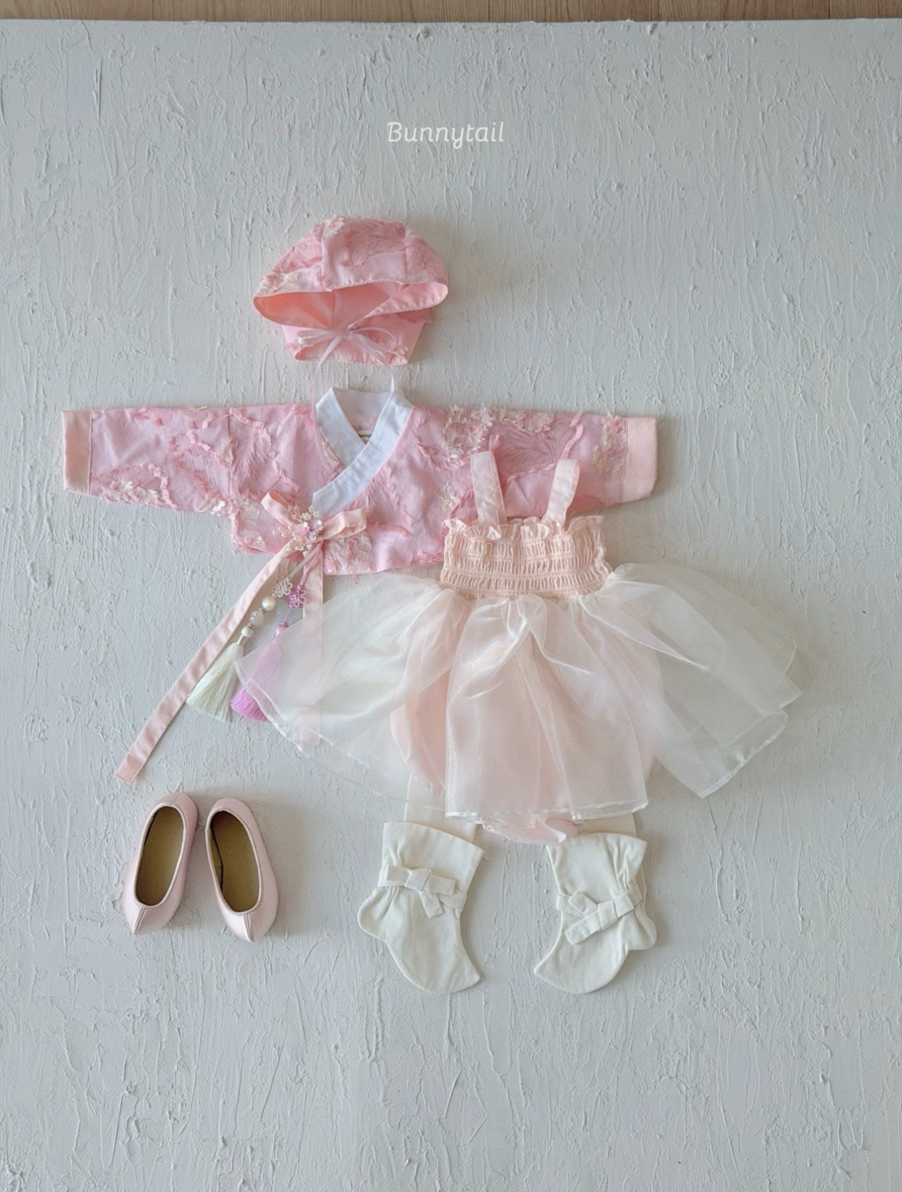 Bunnytail Momo Girls Bebe Set（With Bonnet）