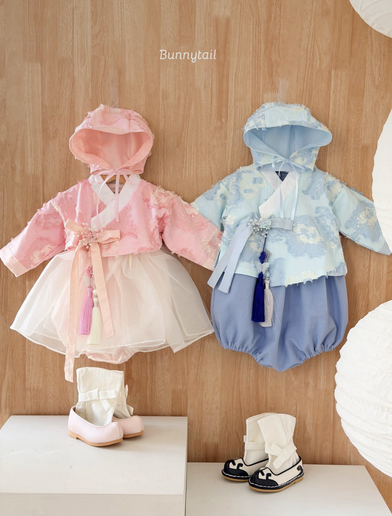 Bunnytail Momo Girls Bebe Set（With Bonnet）