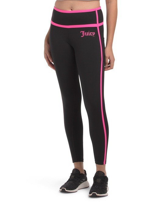 【預購】JUICY COUTURE H010954 女裝修身撞色滾邊Leggings
