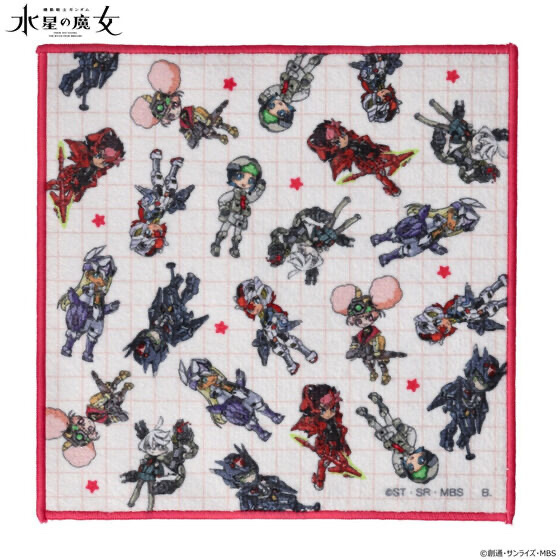 244440 Pbandai 預訂 2026/3月 機動戦士ガンダム 水星の魔女　メカぐるみ ミニタオル(全2種)