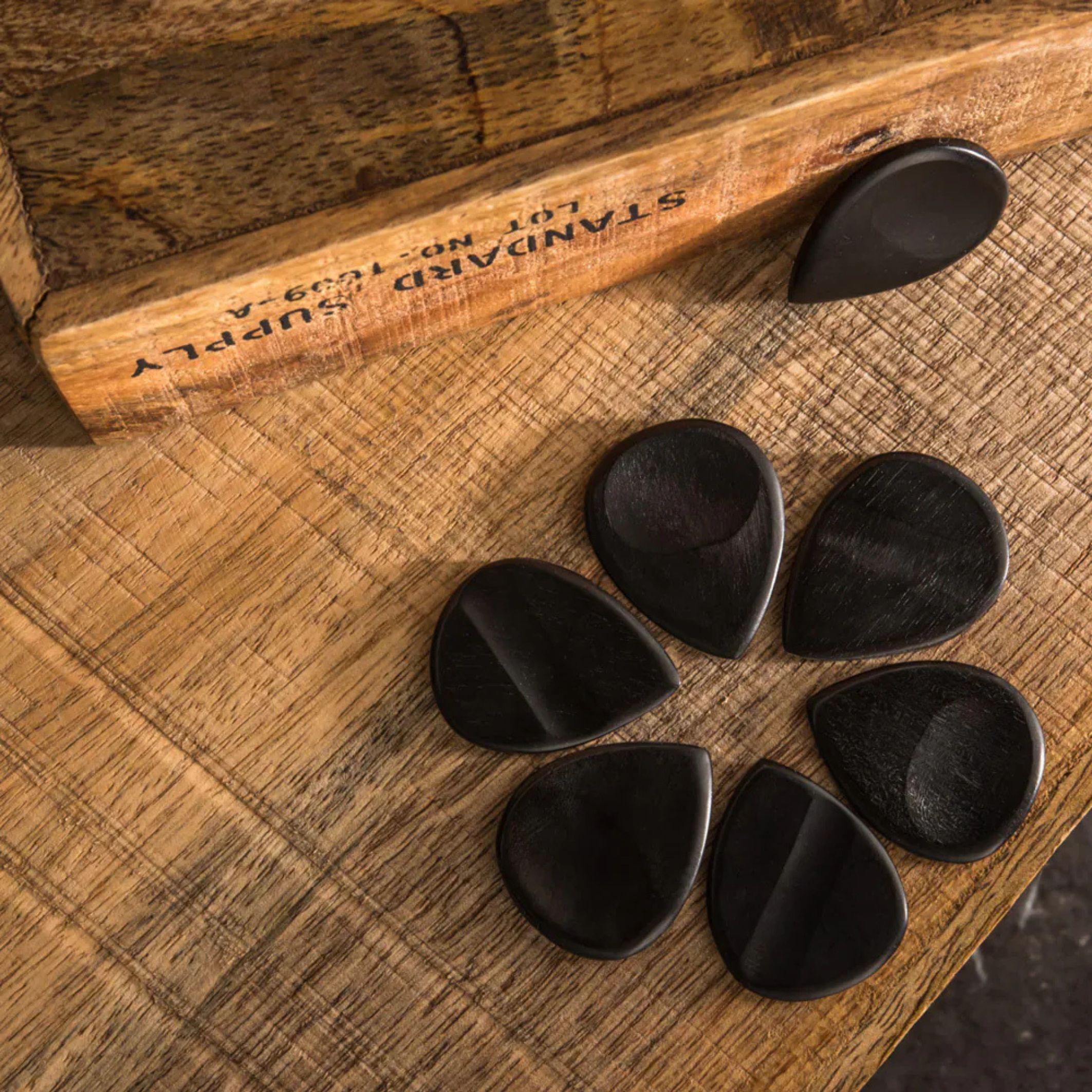 JohnPearse - 美國手工木頭彈片 pick 玫瑰木彈片 黑檀木彈片 第 3 張圖片｜三峽配件 / 週邊