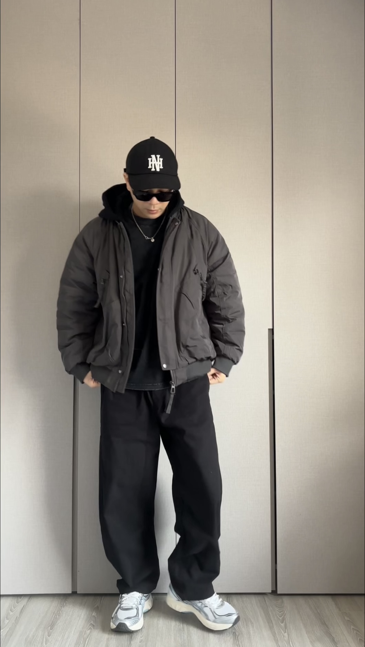 假兩件式羽絨外套