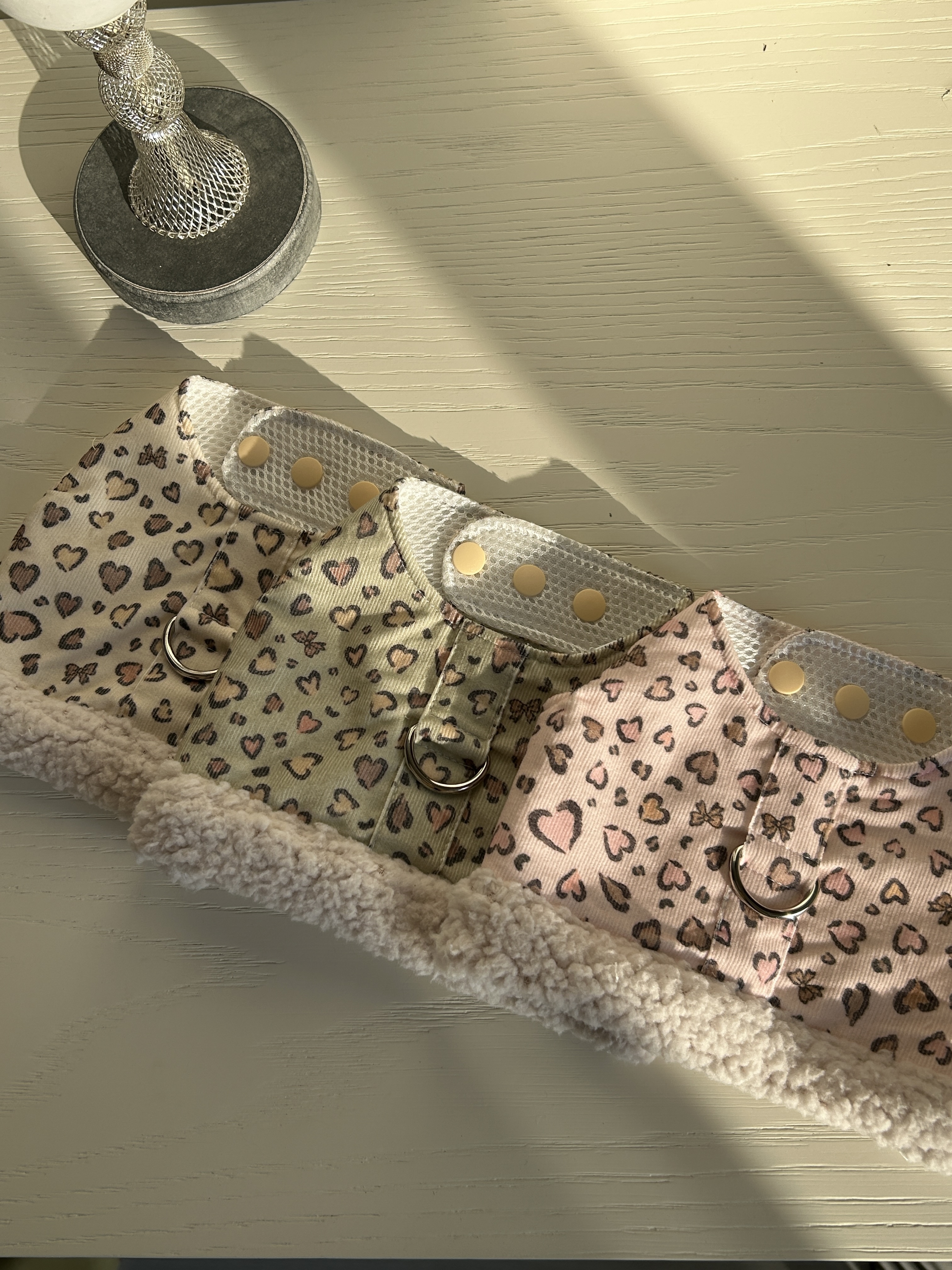 奶油豹紋胸背 (3色)