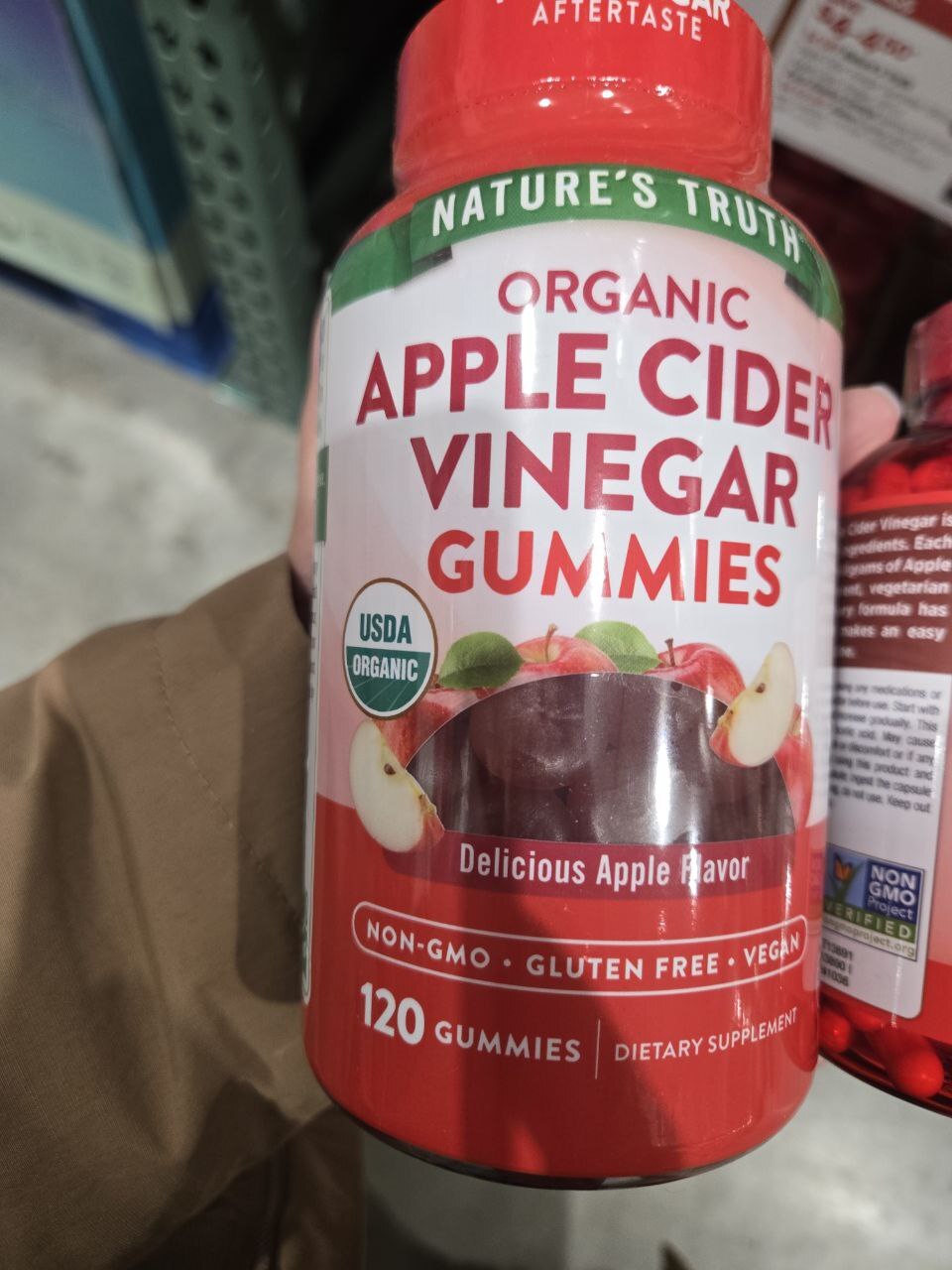 [U] CW NATURE'S TRUTH ORGANIC APPLE CIDER VINEGAR GUMMIES, 120 GUMMIES, 840093114822 (UCW87)