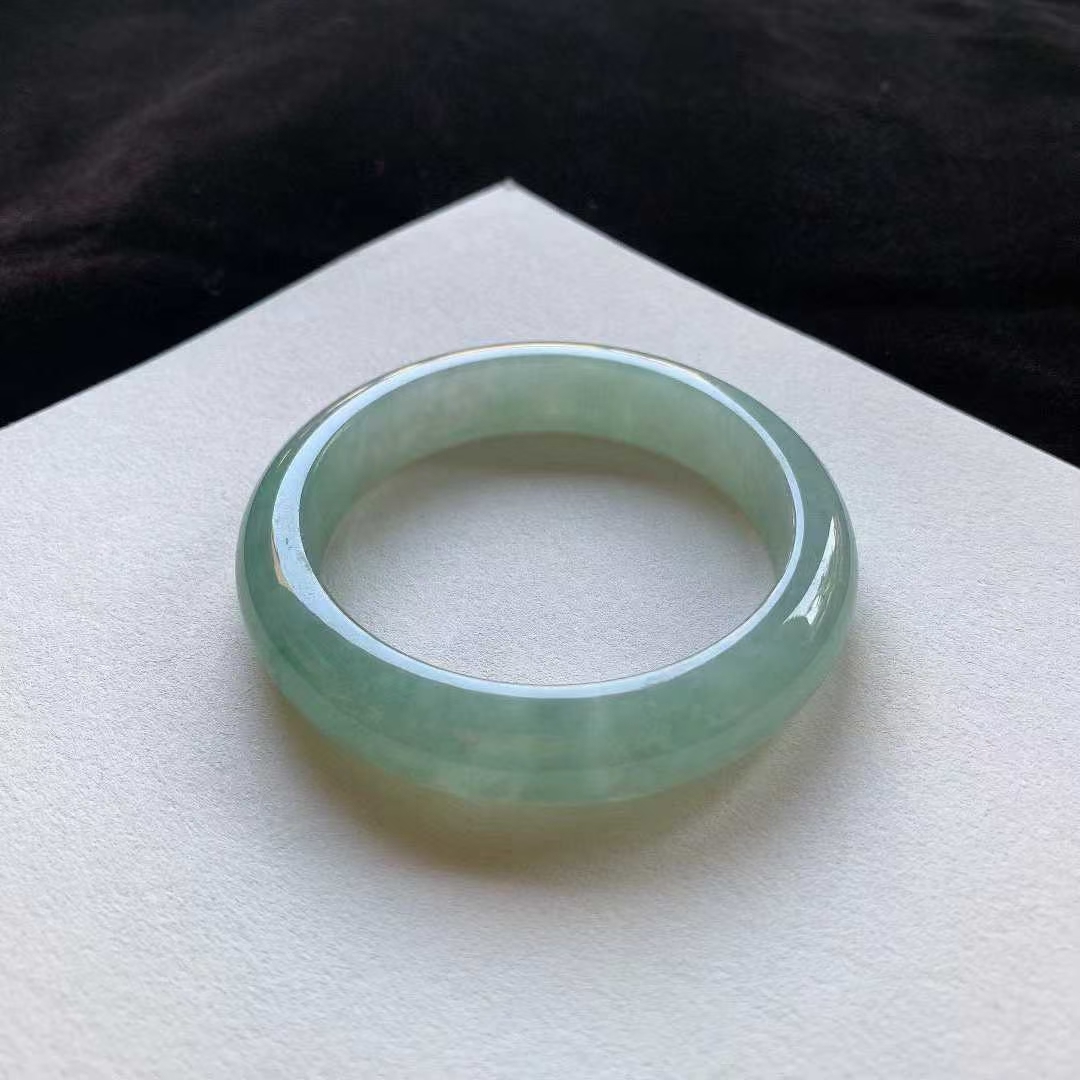 翡翠油綠正圈手鐲,天然翡翠A玉, 緬甸玉, Jade, Jadeite