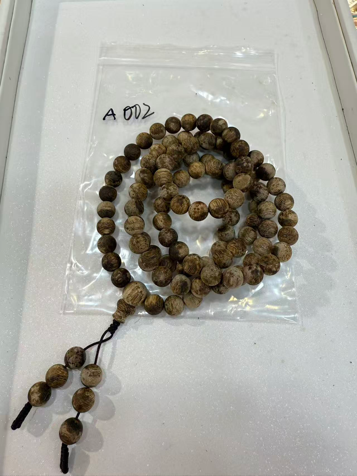 TH002 綠棋手鍊磨砂圓珠多圈 A002 0.8cm 108粒