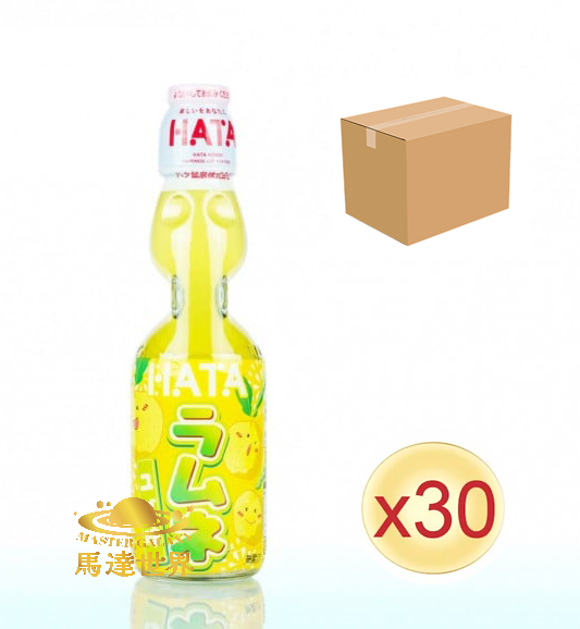 【原箱30支裝】柚子口味瓶裝波子汽水 200ml 日本直送 此日期前最佳：2026/12