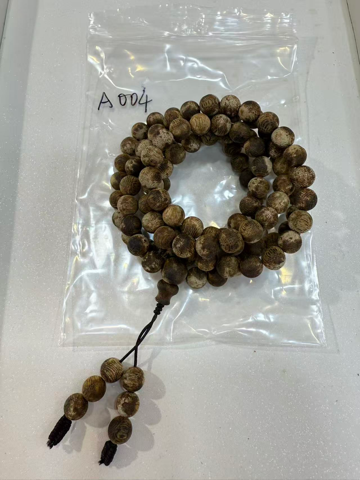 TH004 綠棋手鍊磨砂圓珠多圈 A004 0.8cm 108粒