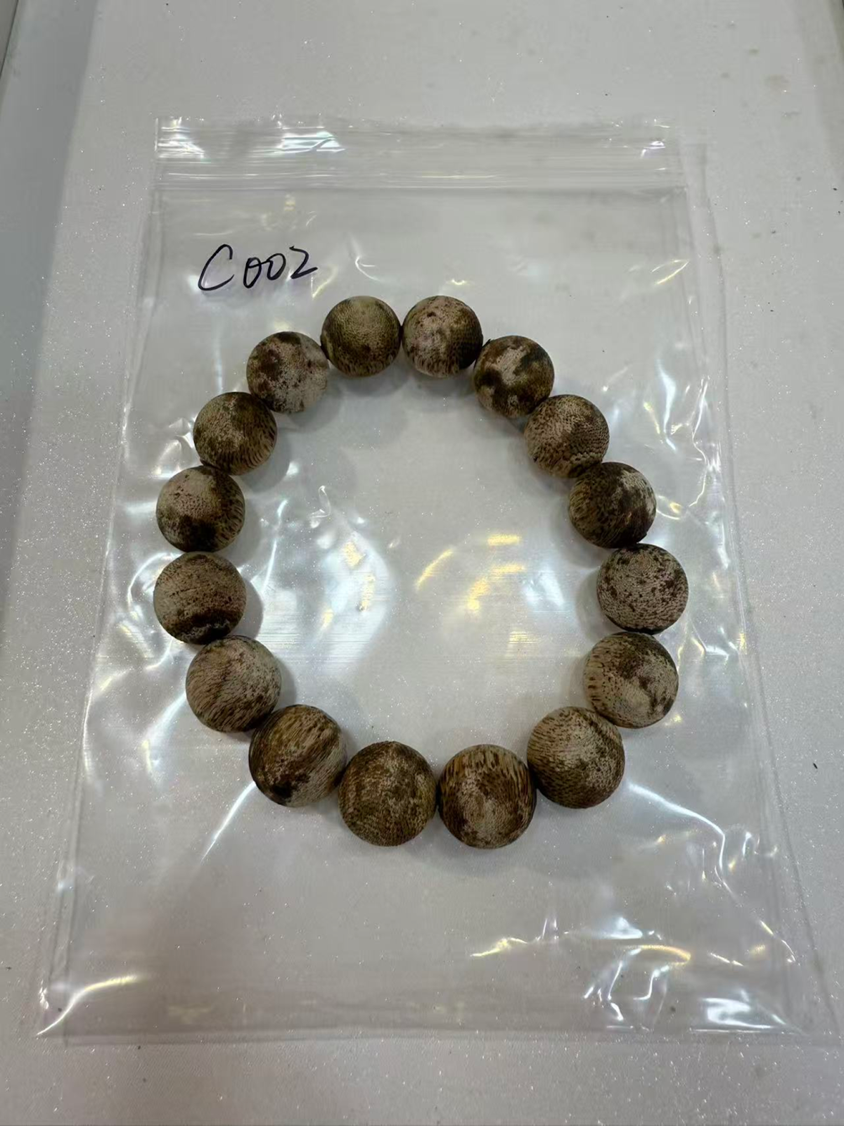 TH017 綠棋手鍊磨砂圓珠 C002 1.3cm