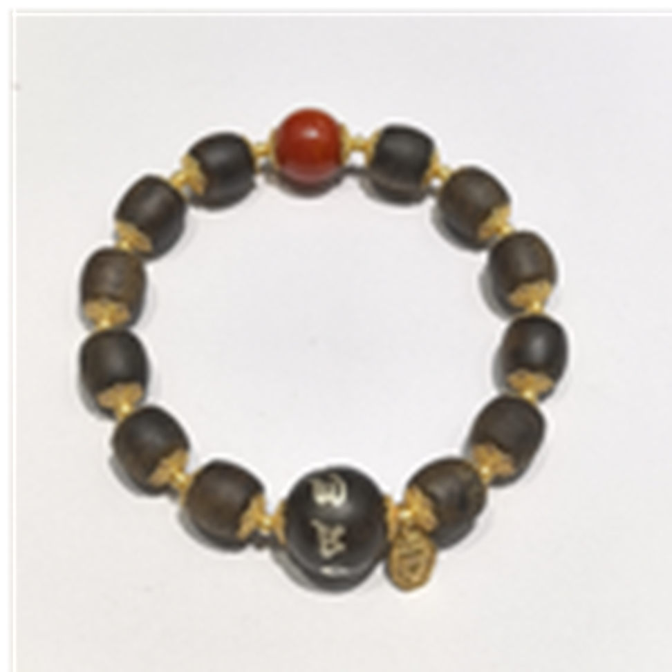 TH041 綠棋手鏈沉水0.9單圈+1.0南紅+1.4銀鑲六字圓珠+銀配飾 (600248)