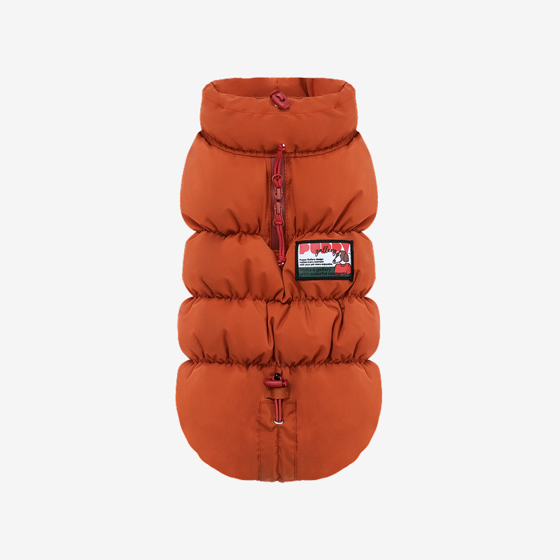 puppygallery｜澎澎棉雲朵背心２.０ 楓葉橘