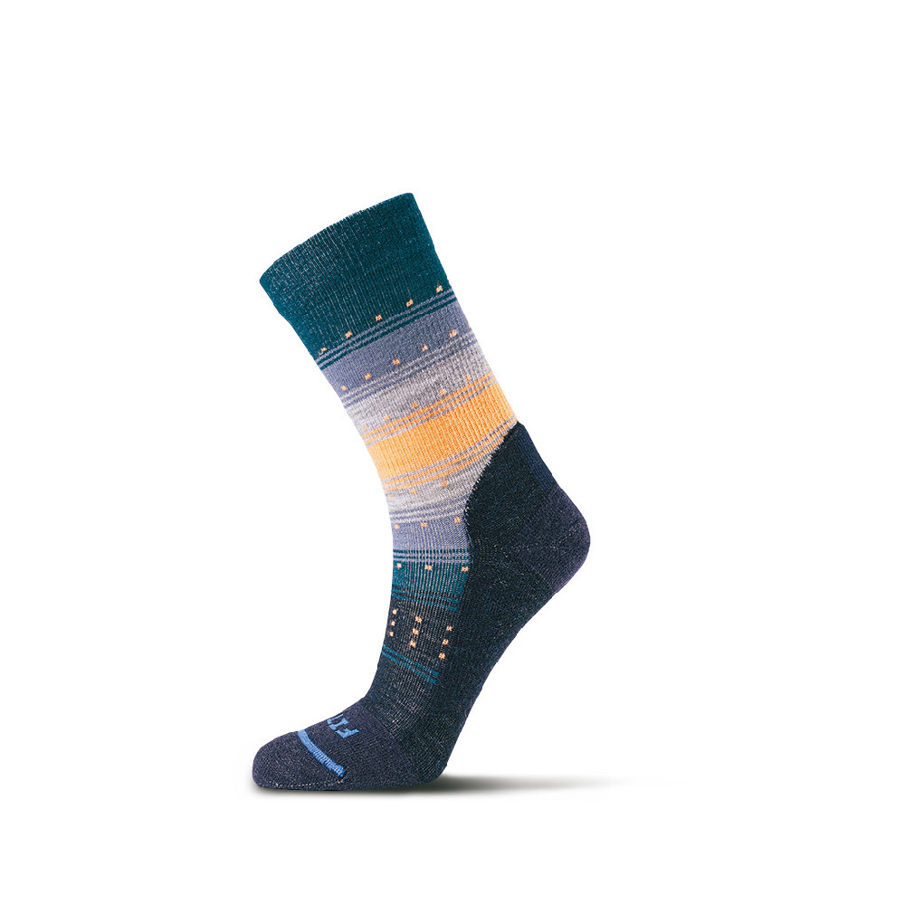 FITS 女 健行生活襪-羊毛襪 Women's Casual Crew Gradient Stripe - F5171