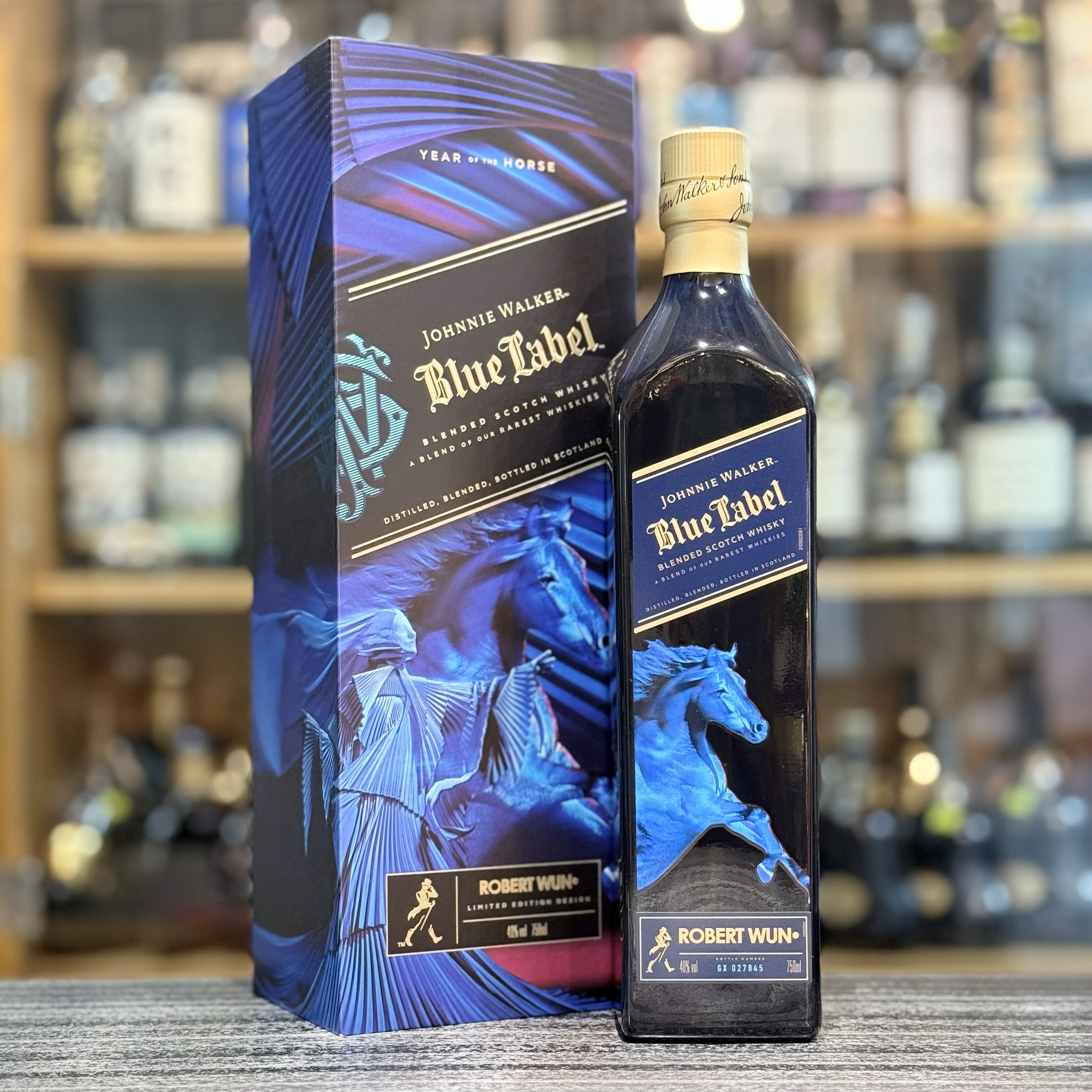 JohnWalker&SonsKING E V 750ml空瓶&化粧箱 Blue Label Year of Horse 2026 - 75cl/40%