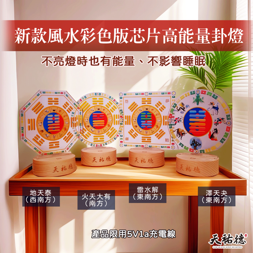 《天祐德》量子撓場風水神器❤️能量芯片能量卦燈第二代‼️