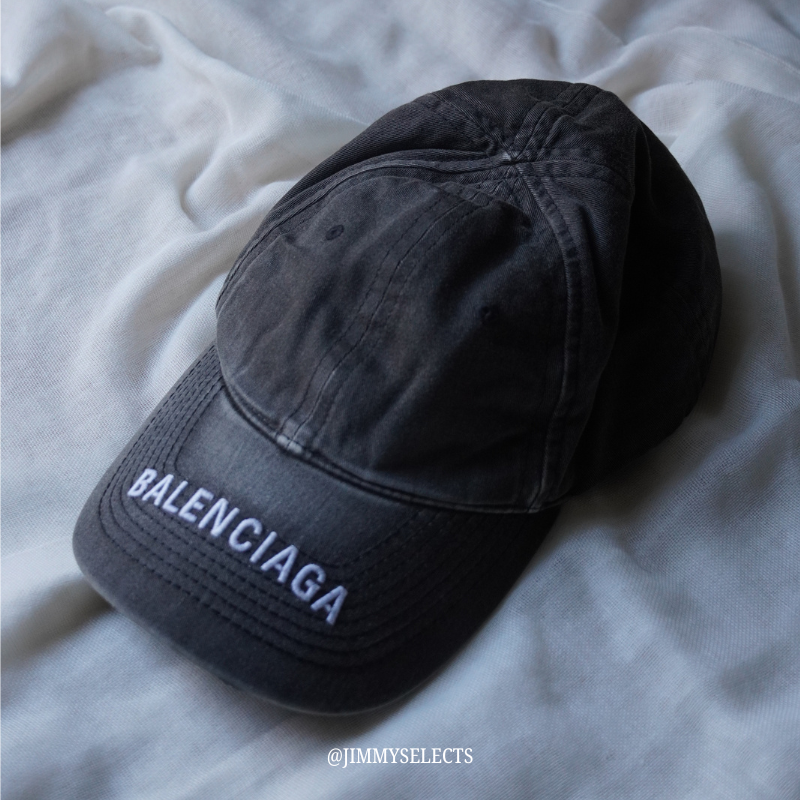 【代購】Balenciaga 巴黎世家 字母 Logo 刺繡棒球帽｜純棉材質｜可調式帽圍｜男女同款 情侶款 黑色