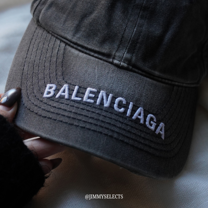 【代購】Balenciaga 巴黎世家 字母 Logo 刺繡棒球帽｜純棉材質｜可調式帽圍｜男女同款 情侶款 黑色