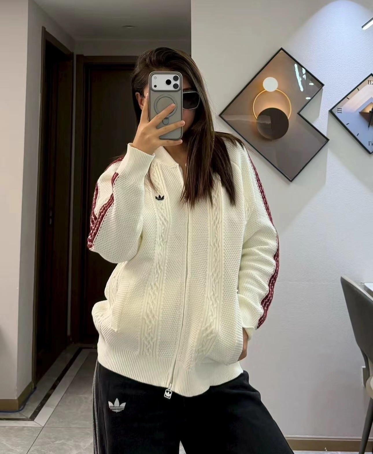 Adidas CUTLINE FW25 ARCHIVE Cozy Jacket 針織外套