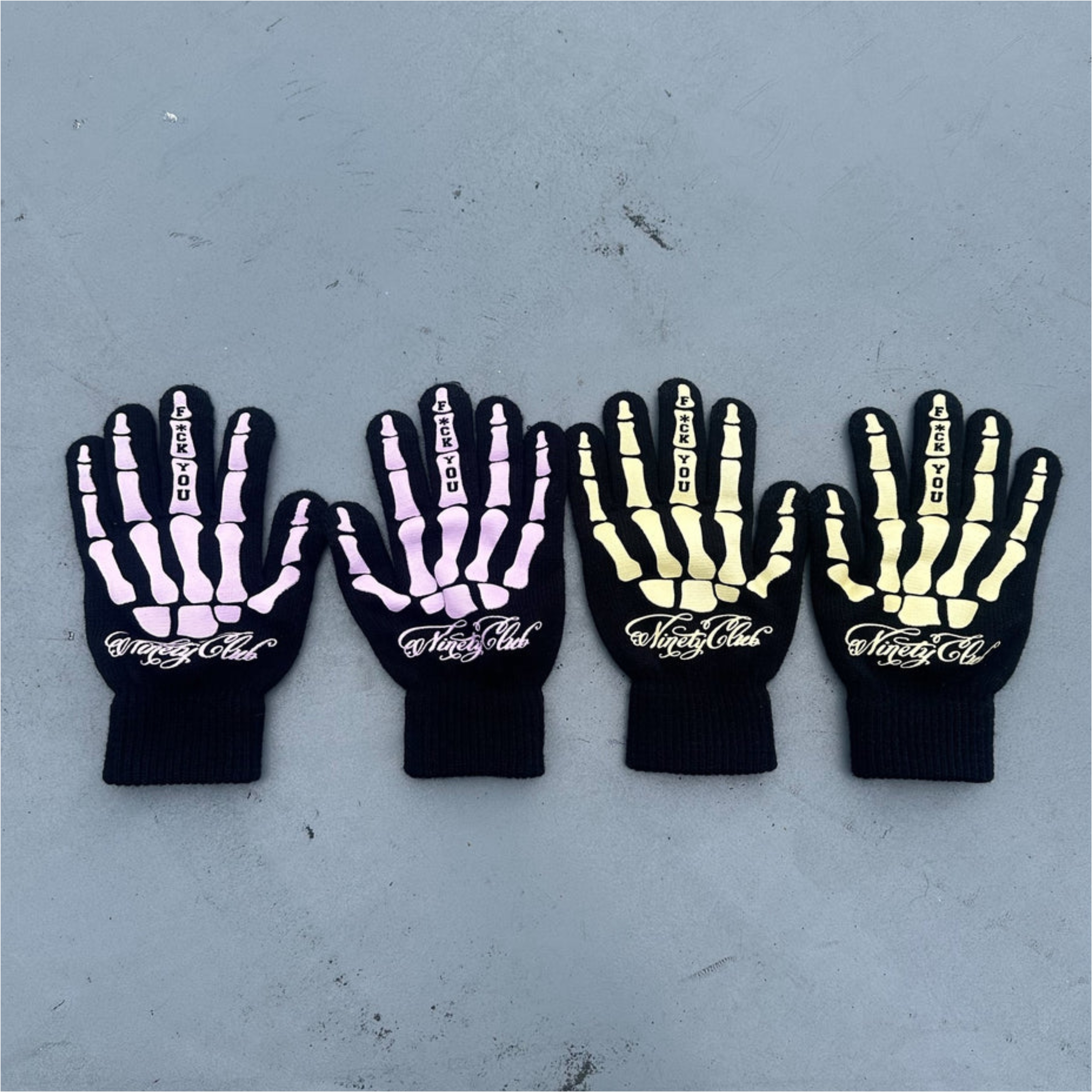 2025AW 9090 Detox Bone Gloves 新年限定 骨頭 保暖 手套 2色 現貨 NN2178