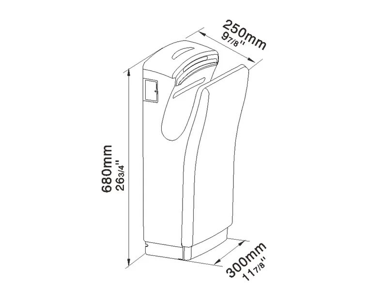 捷莎 Geisar   GSQ80W‧紅外線感應乾手機‧香港行貨,原廠1年保養‧