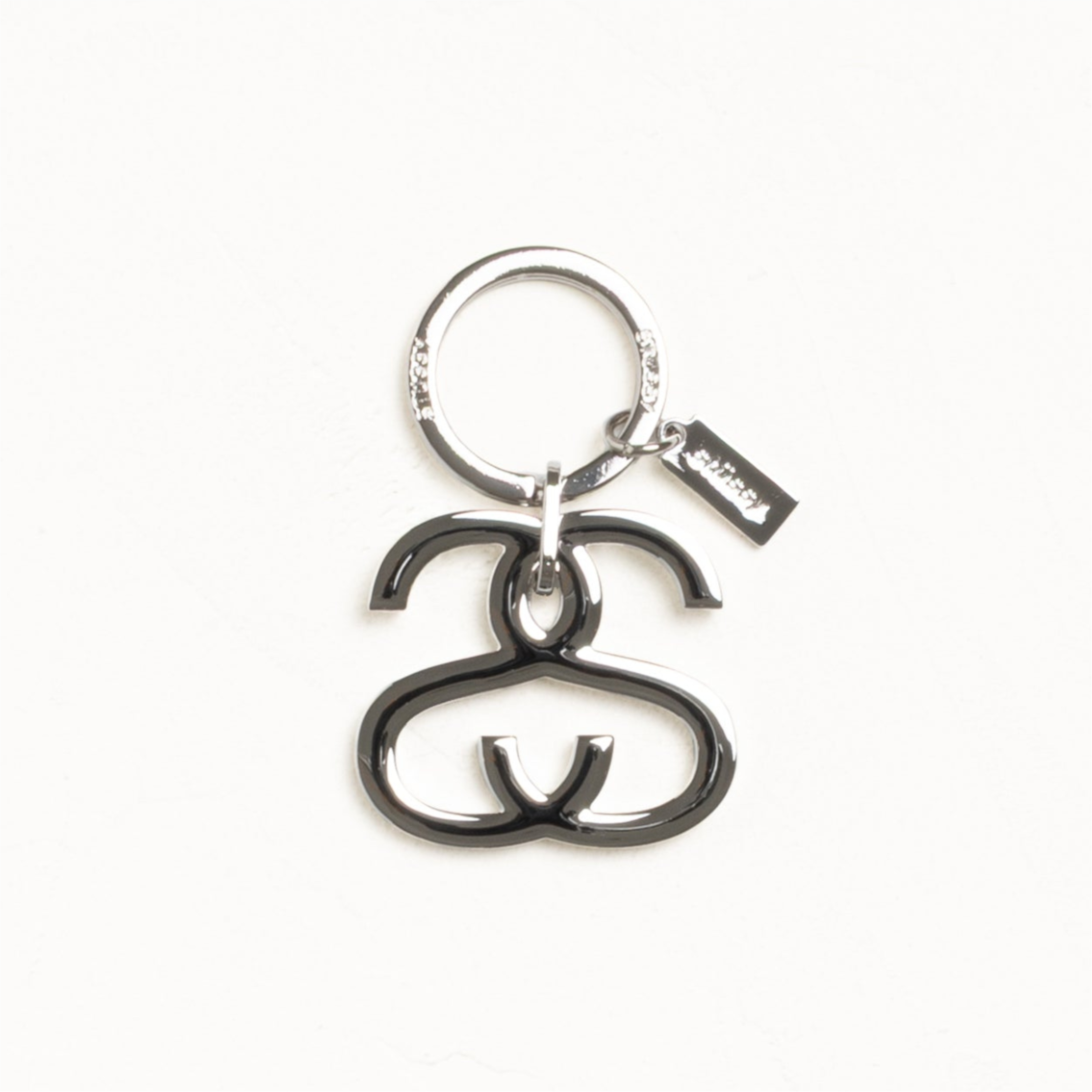2025AW STUSSY SS LINK KEYCHAIN 雙S 金屬 吊飾 鑰匙圈 現貨 138916