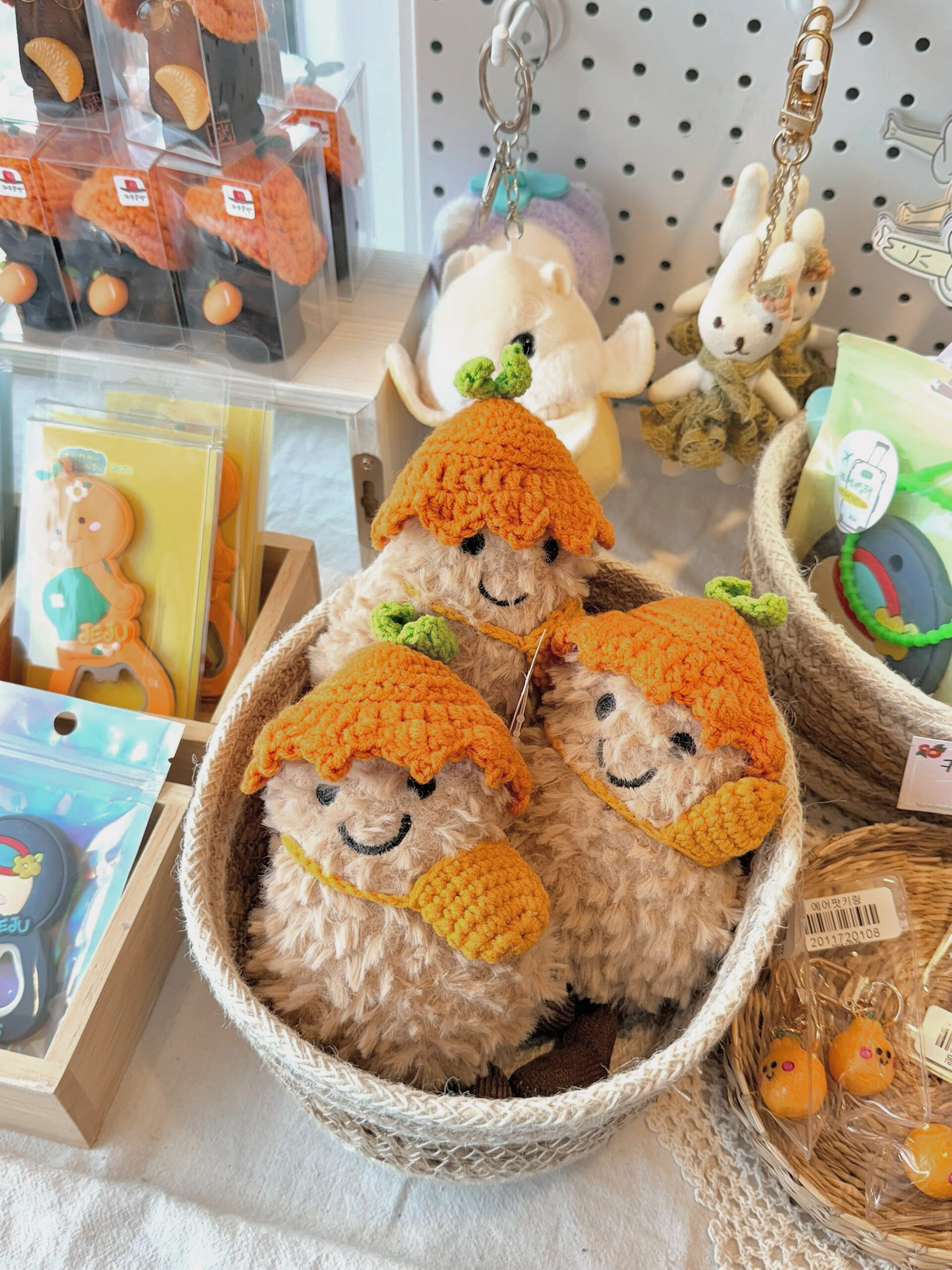 【預購】濟州島限定 Jeju 苦盡柑來 好事花生 橘子 土豆 花生 娃娃 吊飾