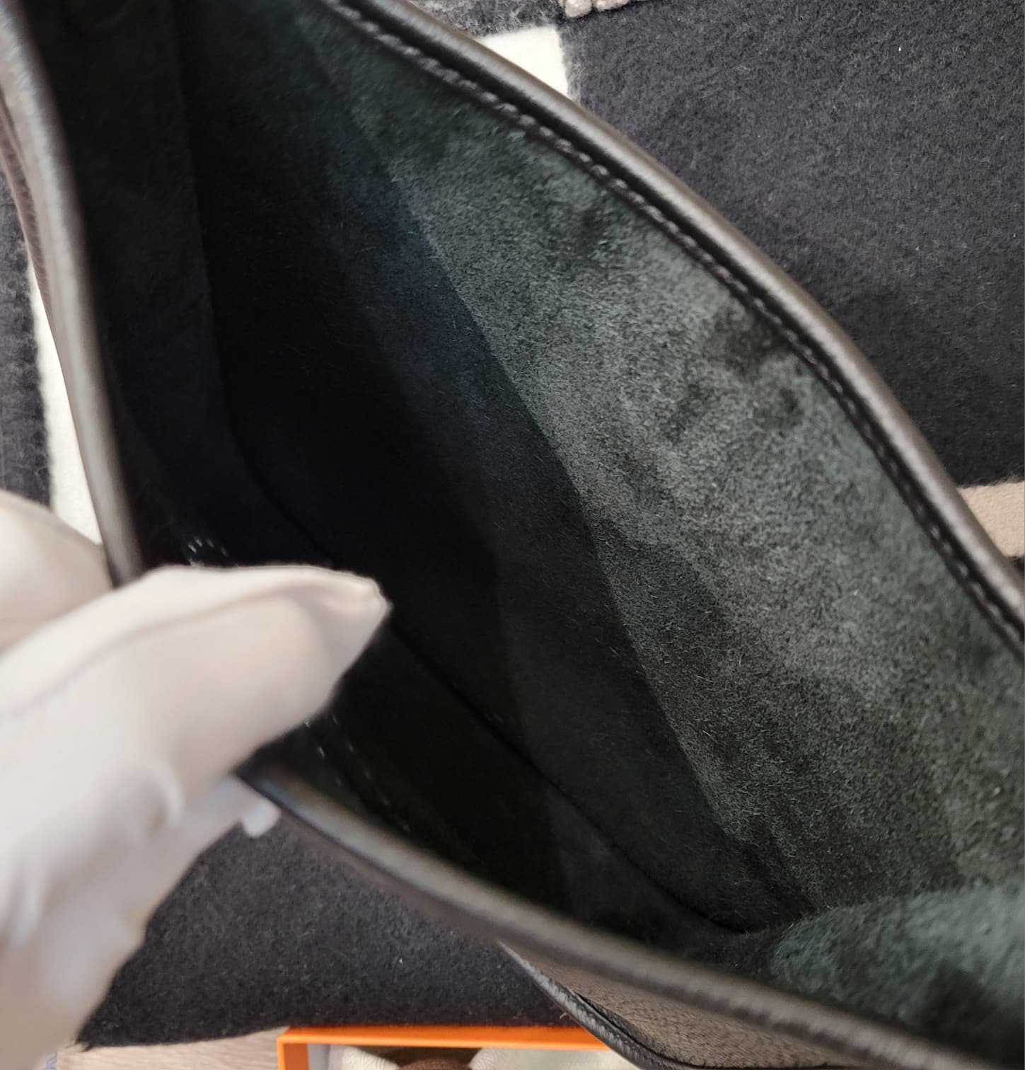 HERMES EVELYNE 23 NOIR CK 黑銀