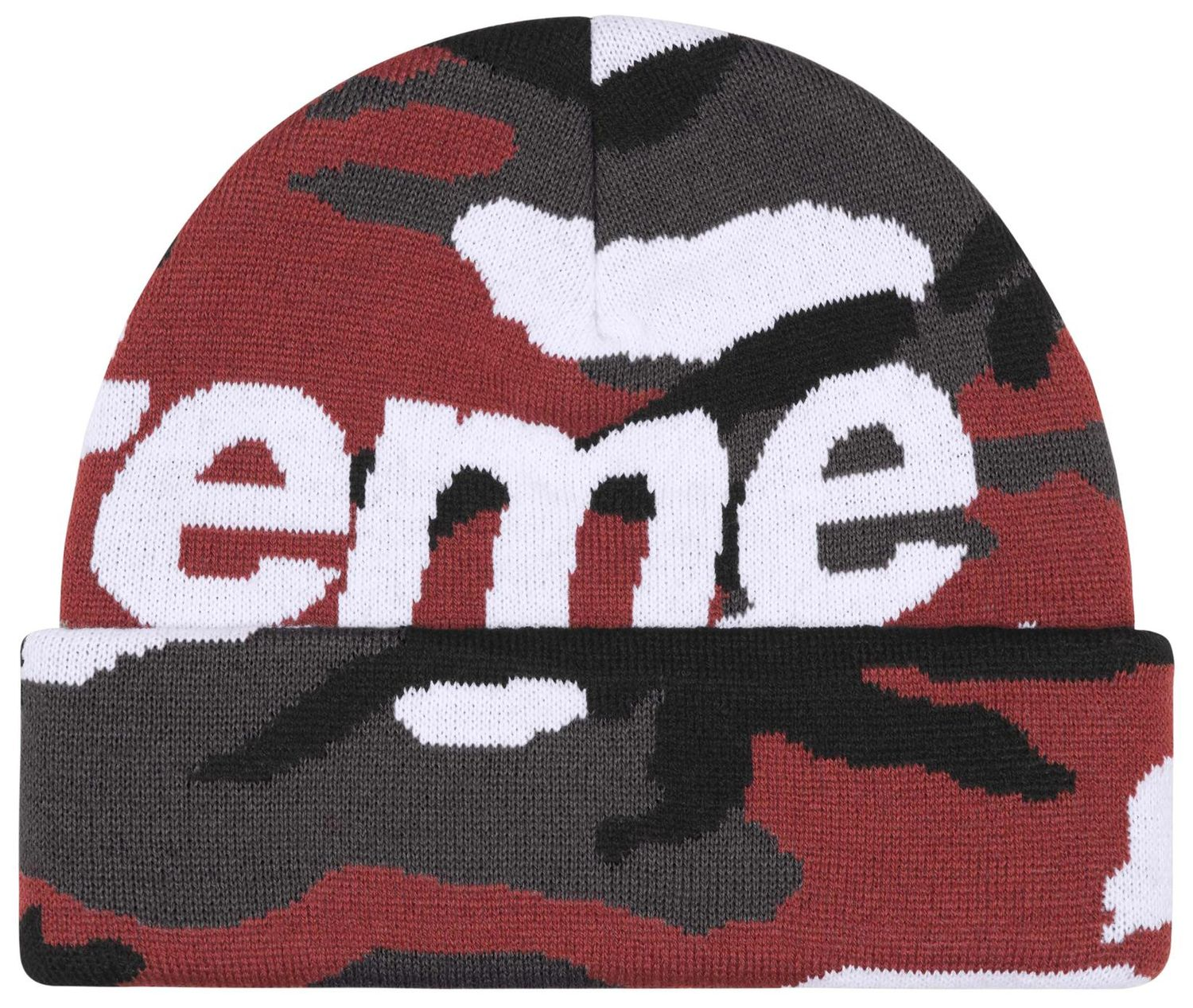 2025AW Supreme Camo Big Logo Beanie 迷彩 大LOGO 帽子 毛帽 現貨 FW25BN12