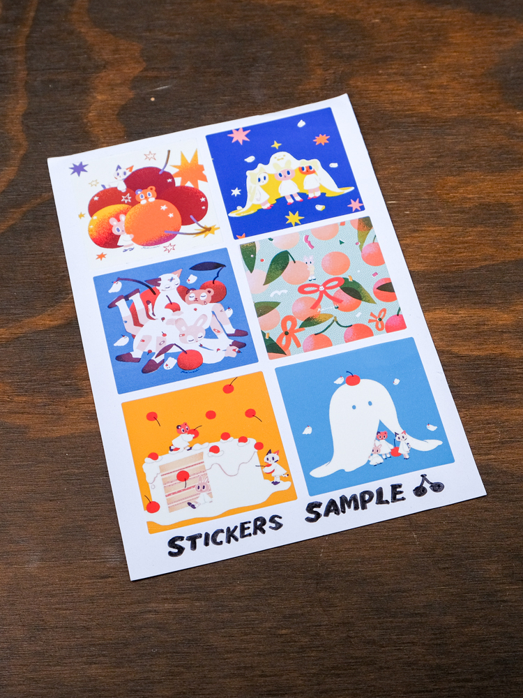 Raimochi｜櫻桃貼紙包