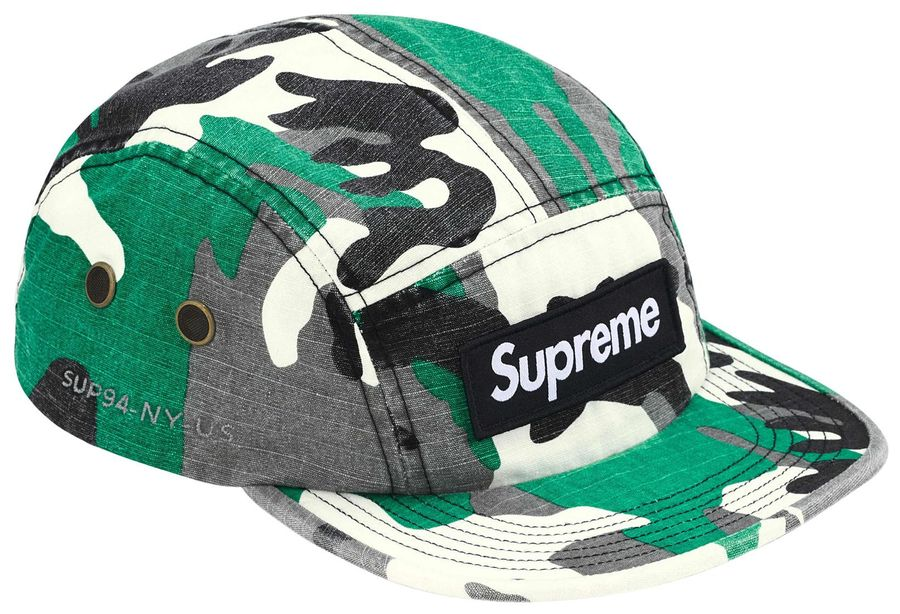 2025AW Supreme Military Camp Cap 厚貼布迷彩五分割帽子現貨