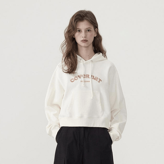 Covernat｜Women Arch Cooper Logo Hoodie [3 colors]