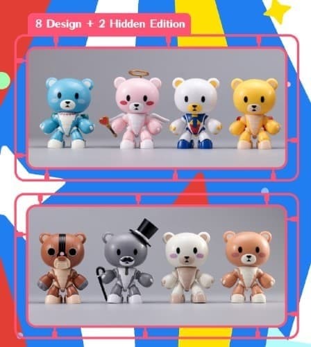 BANDAI 代理版 盒玩 QMSV PLABAKO 機動戰士鋼彈 熊亞凱家族 全8+2種 隨機出貨