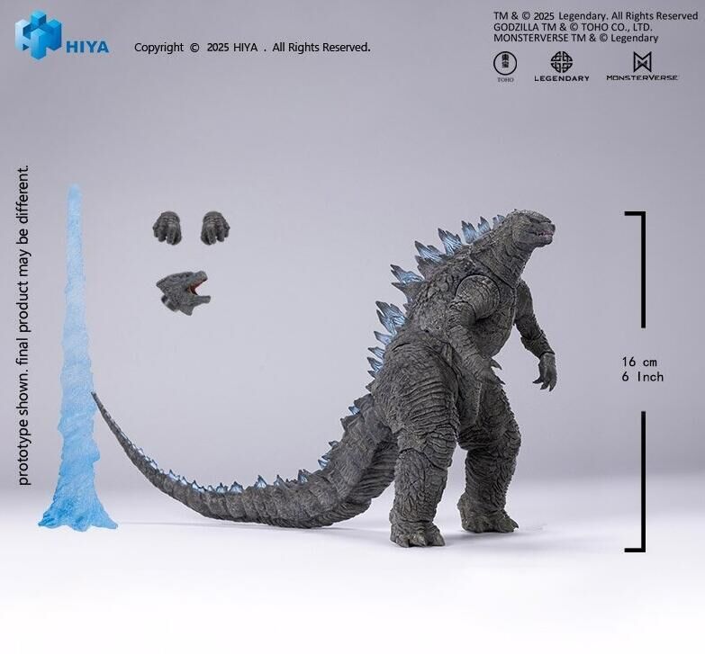 HIYA 代理版 可動 無比例 EBS 哥吉拉2014 超可動熱能射線 透光