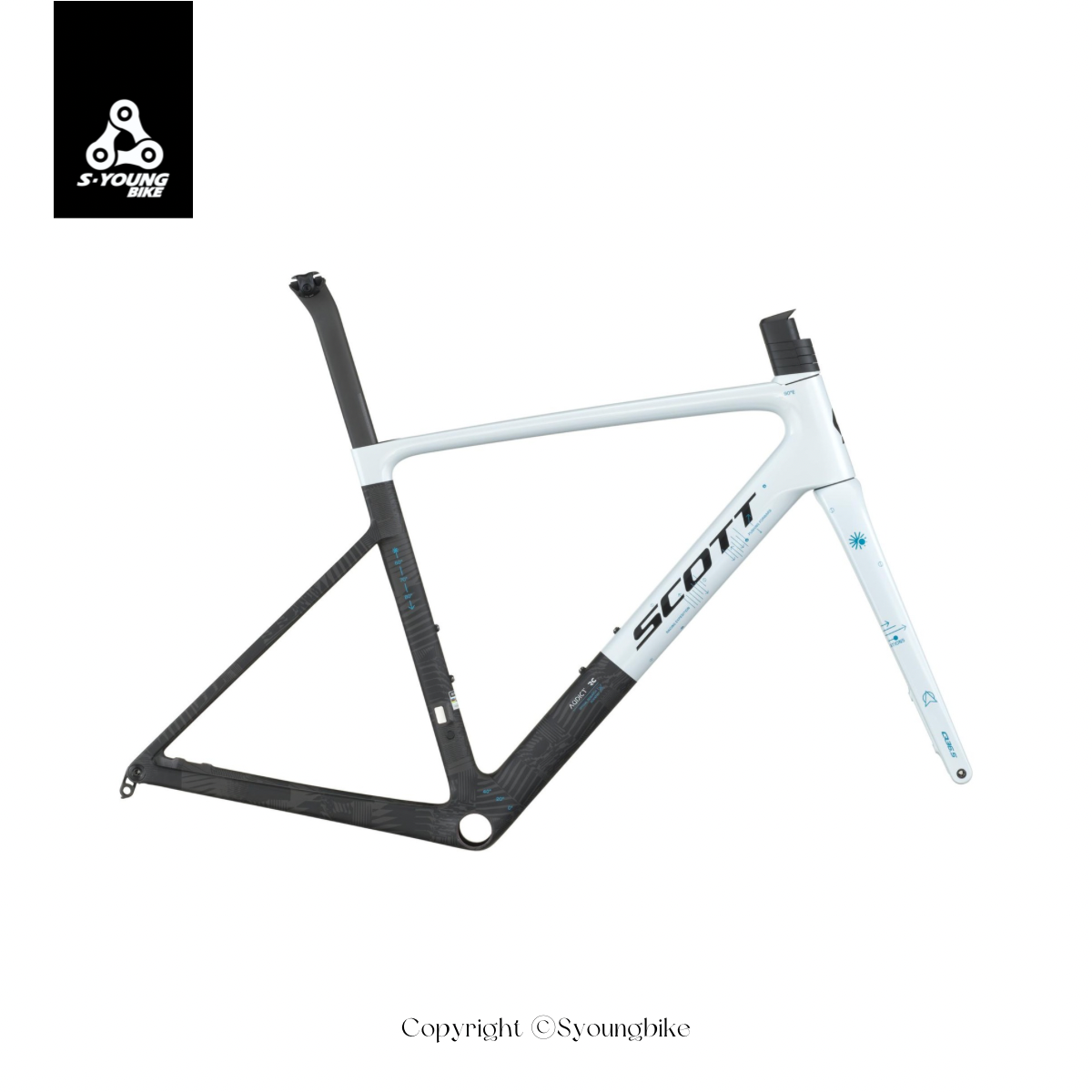 新款【SCOTT】Addict RC Pro 車架組 / 車隊版圖騰
