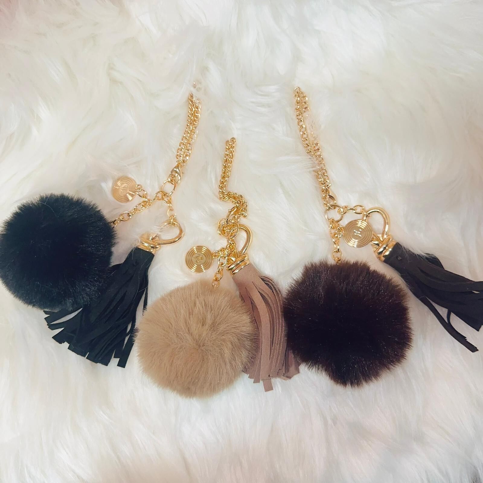 【預訂】AW011209 Jovial.L 圓波流蘇吊飾匙扣 (JL-N1575)