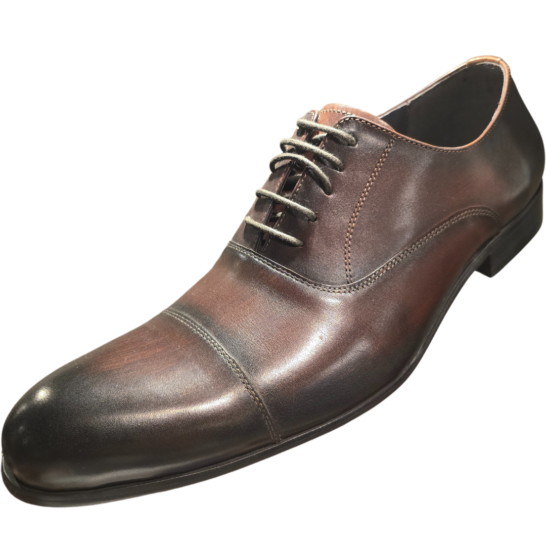 Revic 男裝皮鞋 | OF-1DB ｜深啡色橫式牛津皮鞋