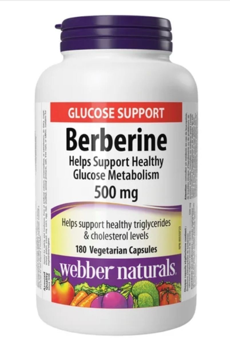 加姐 Webber Naturals 黃連素 500mg 180粒 *滿$899包京東送貨上門* CC98