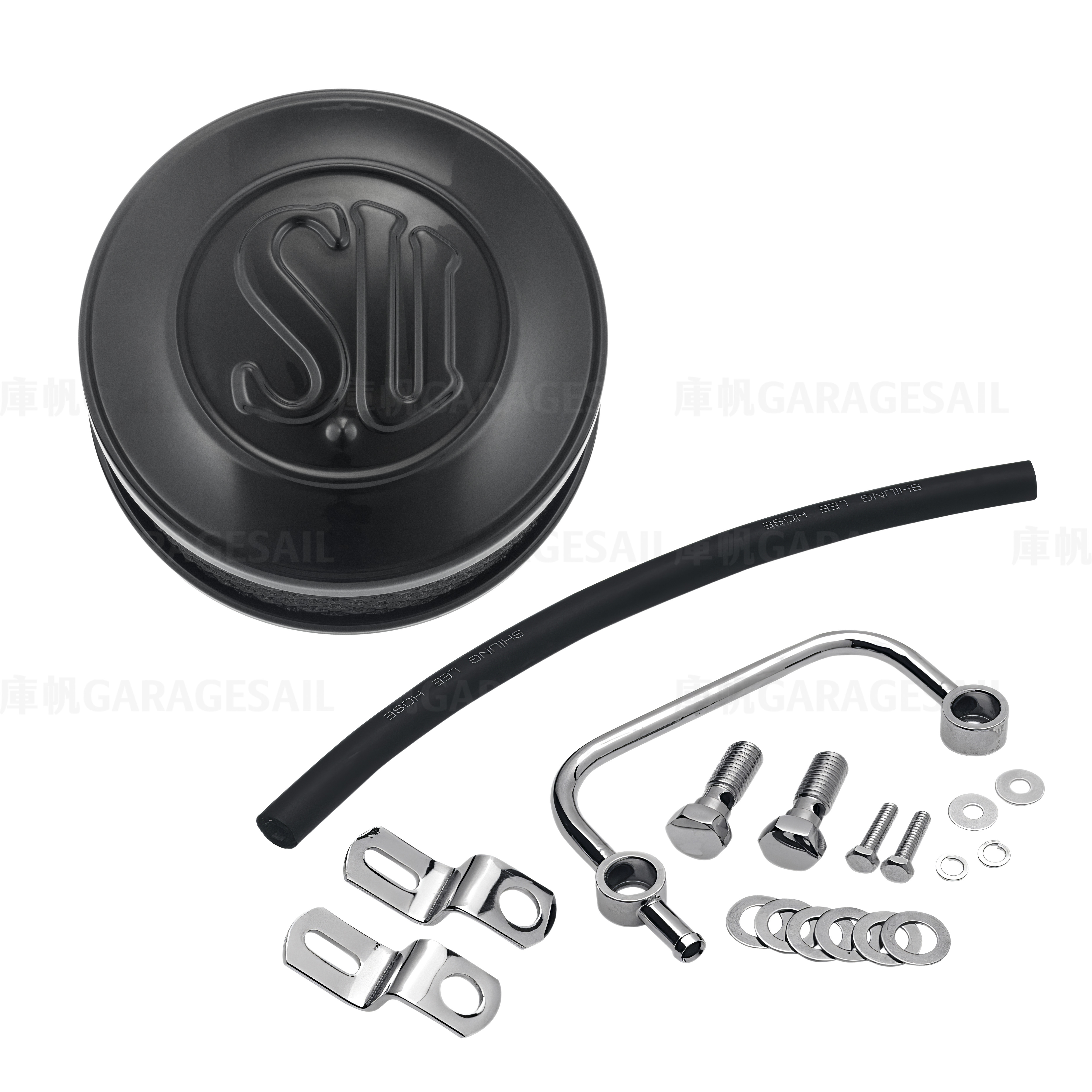 哈雷專用 復古 SU 空濾 黑