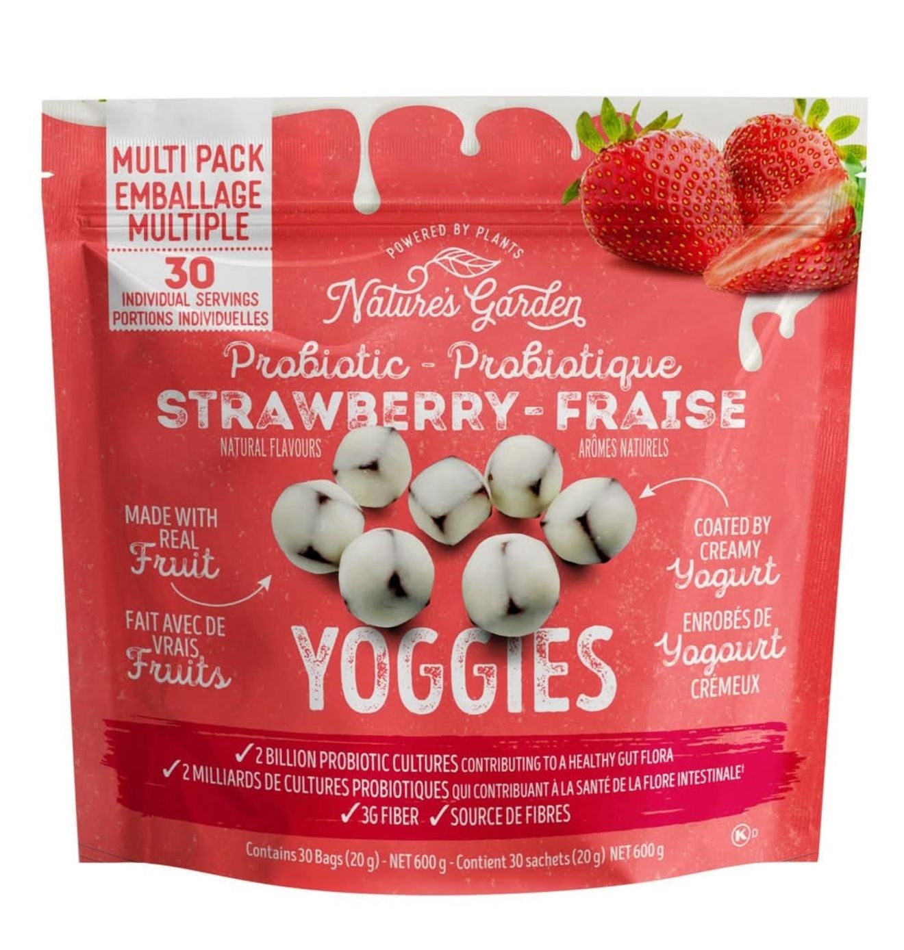 加姐 Nature’s Garden 乳酪益生菌士多啤梨 600g (30獨立包裝) *滿$899包京東送貨上門* CC158