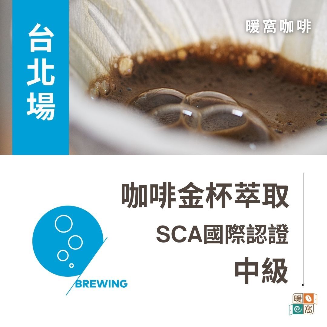 台北場｜SCA CSP Brewing 咖啡萃取(金杯)  中級 國際咖啡證照課程