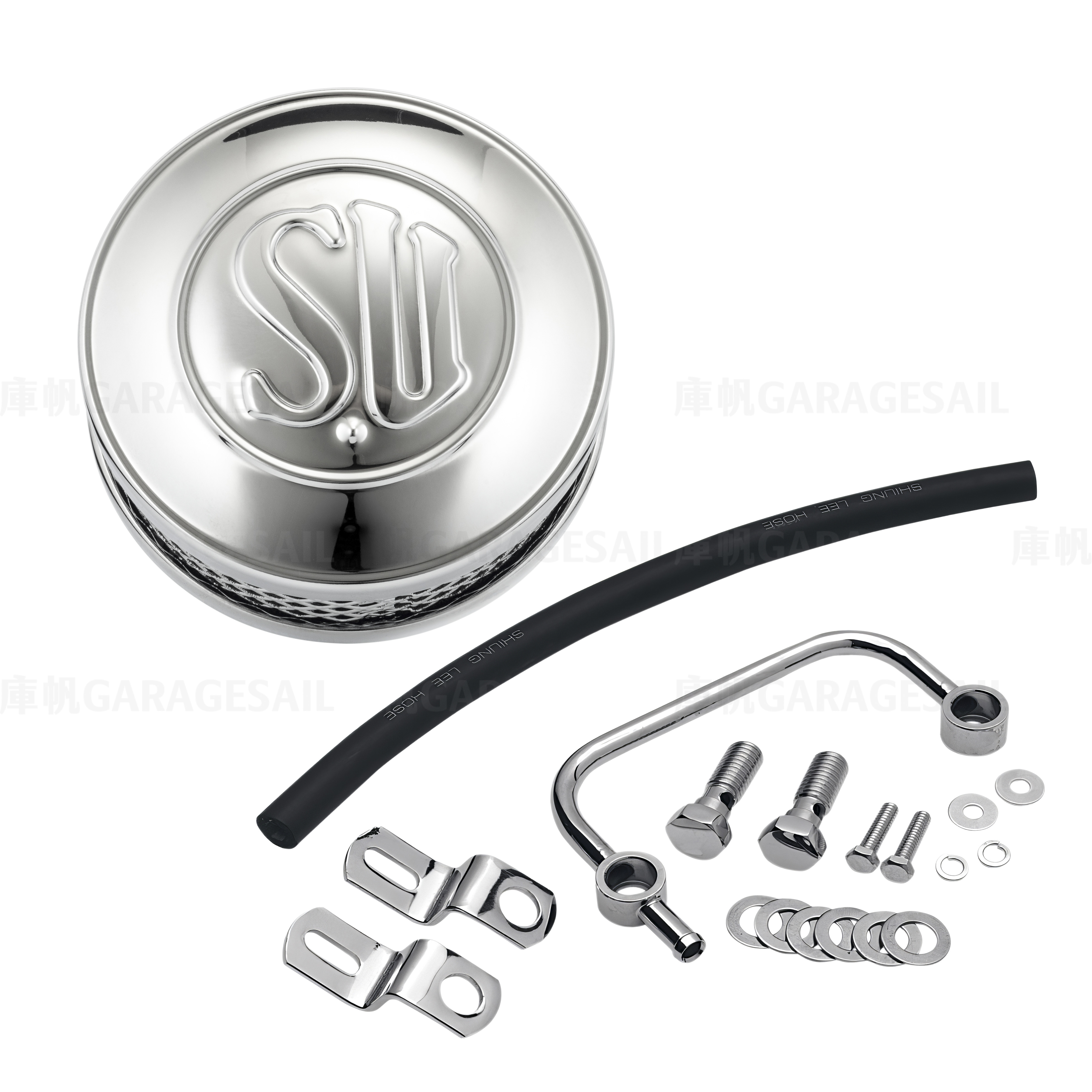 哈雷專用 復古 SU 空濾 電鍍銀