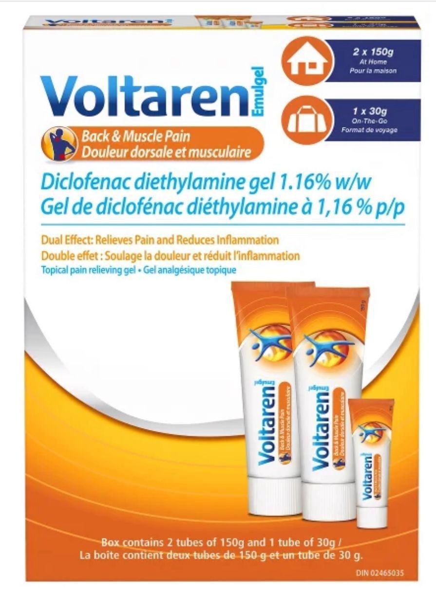 加姐 Voltaren 服他靈止痛消炎膏 (150g x 2 + 30g) *滿$899包京東送貨上門* CC81