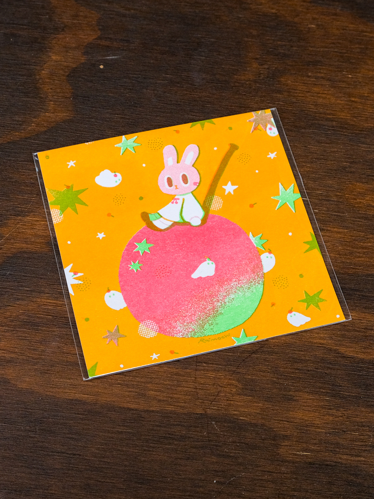 Raimochi｜RISO 明信片｜天降大禮