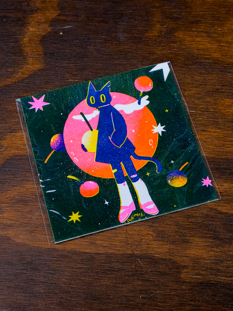 Raimochi｜RISO 明信片｜月光天使