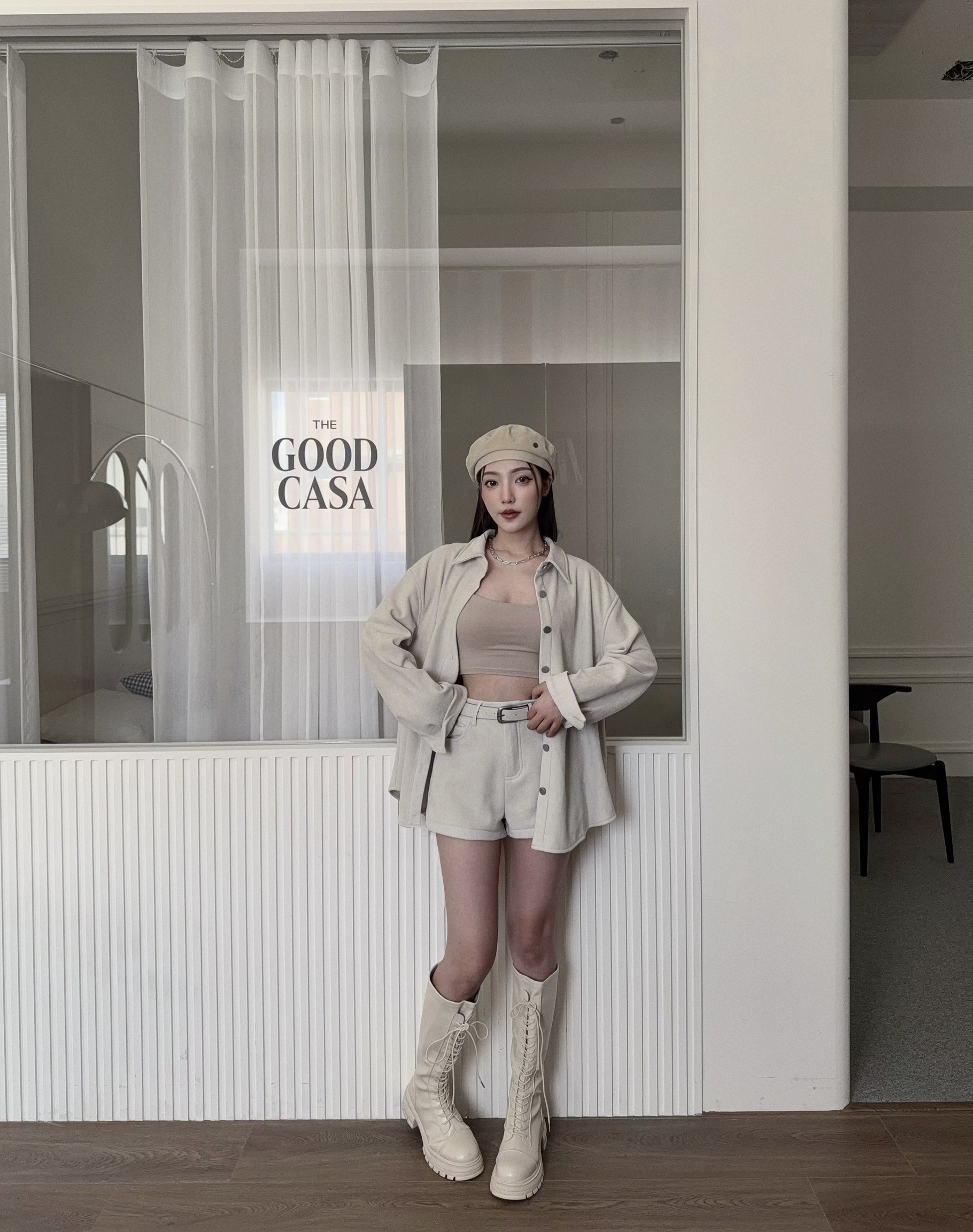 🇹🇼冬日質感通行證 | 鹿皮絨開衫短褲Set