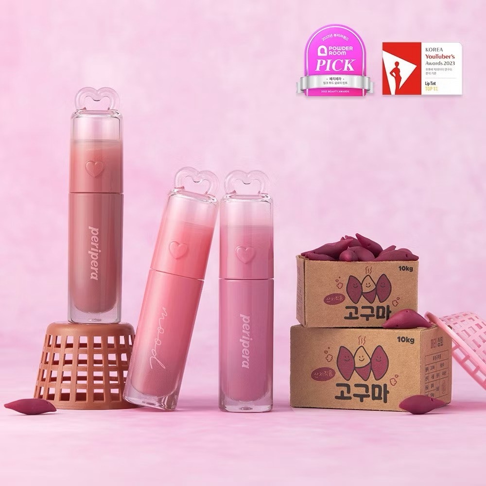 Peripera｜晶亮水光唇釉4g（共3色）