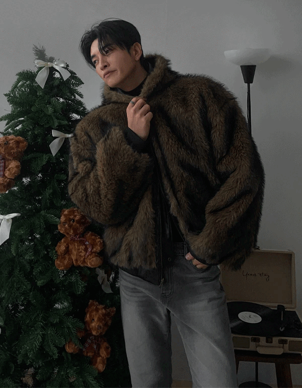 雙面穿連帽野馬夾克