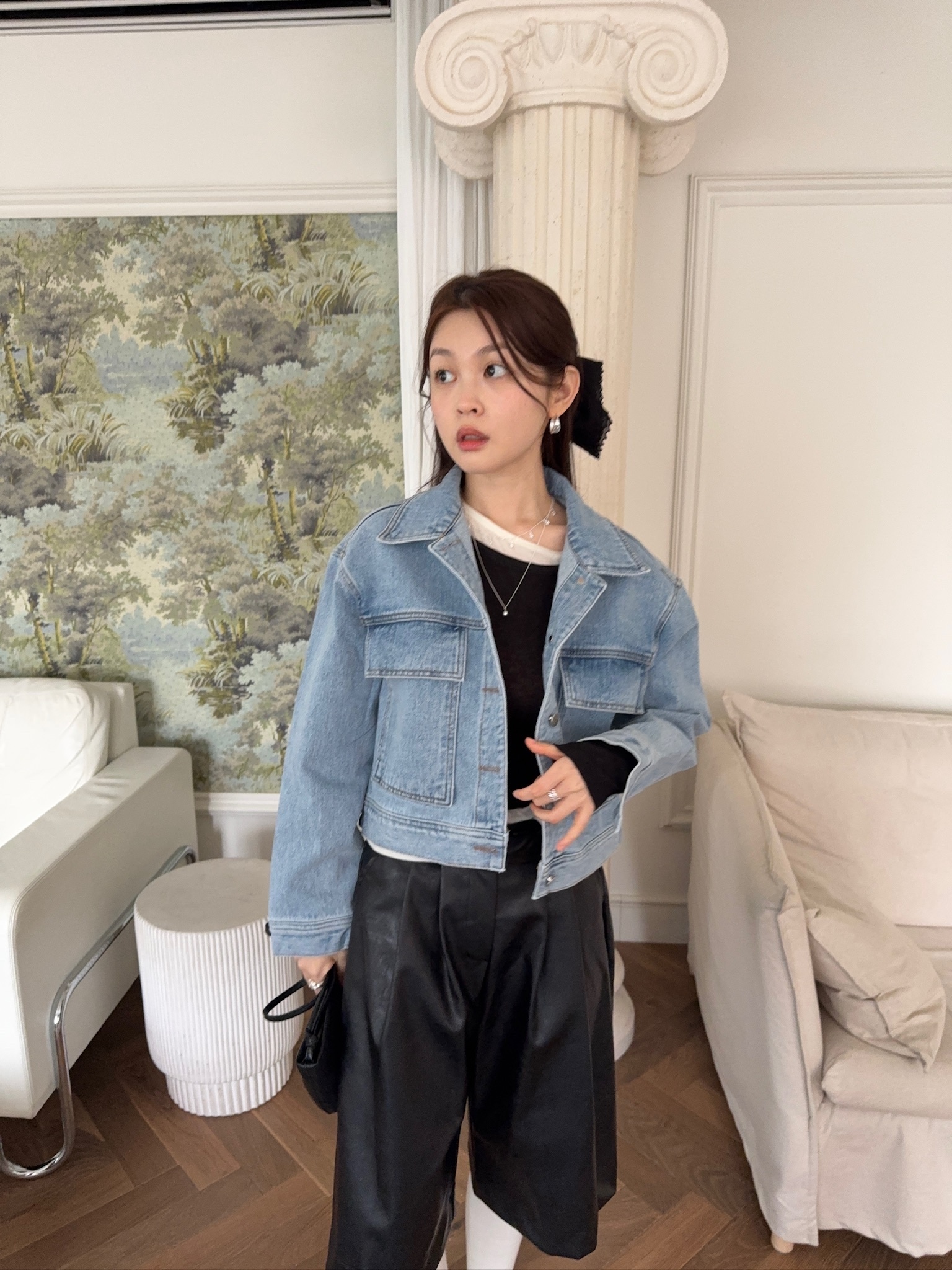 J14/ 短版牛仔外套