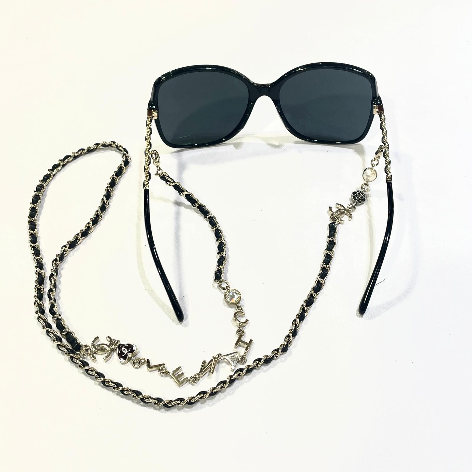 全新CHANEL SUNGLASSES  A409AA 黑色方框鏈條款 #香奈兒太陽眼鏡 #BRAND NEW #香榭站正品