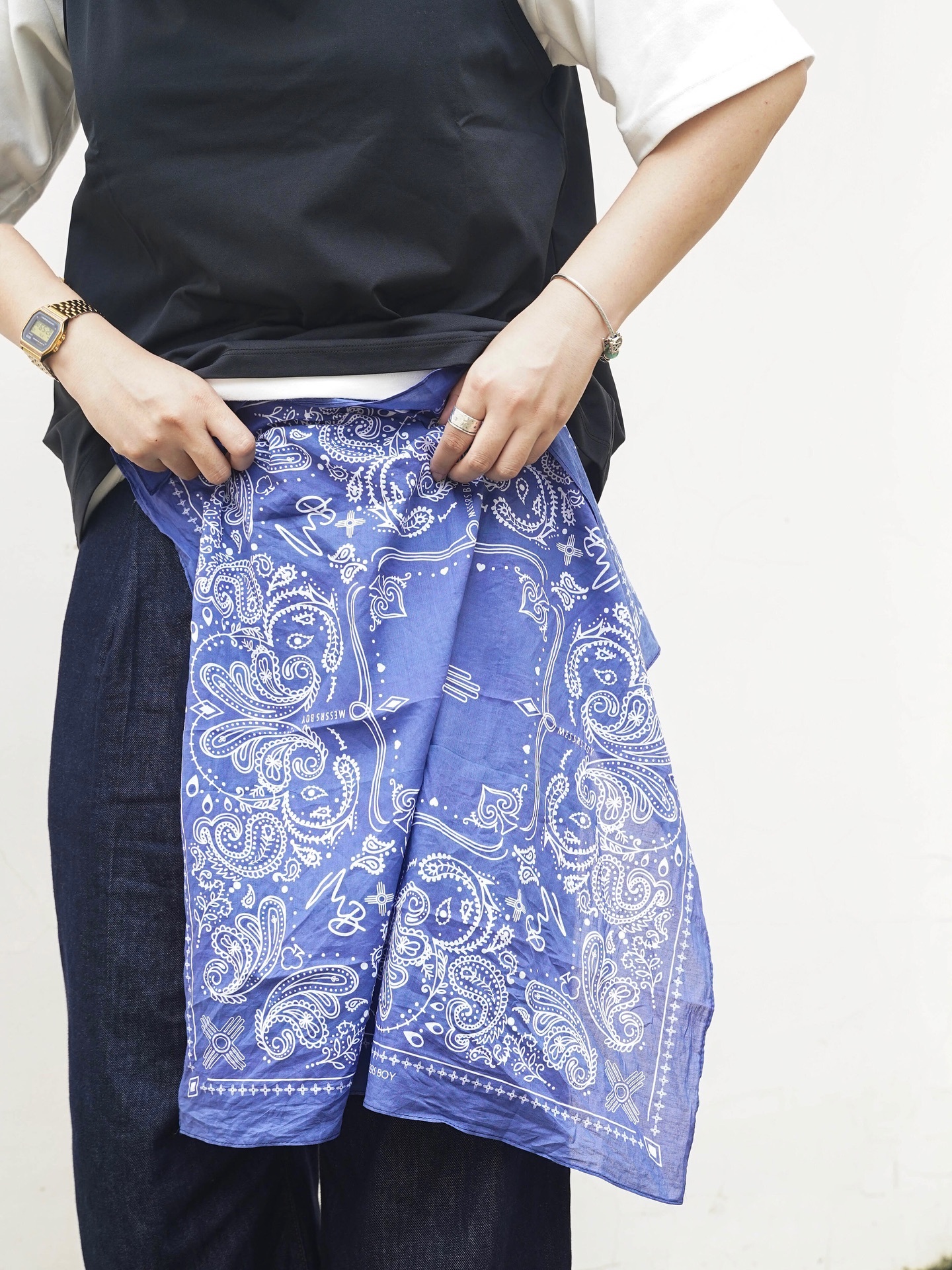 MESSRS BOY｜BANDANA in Blue